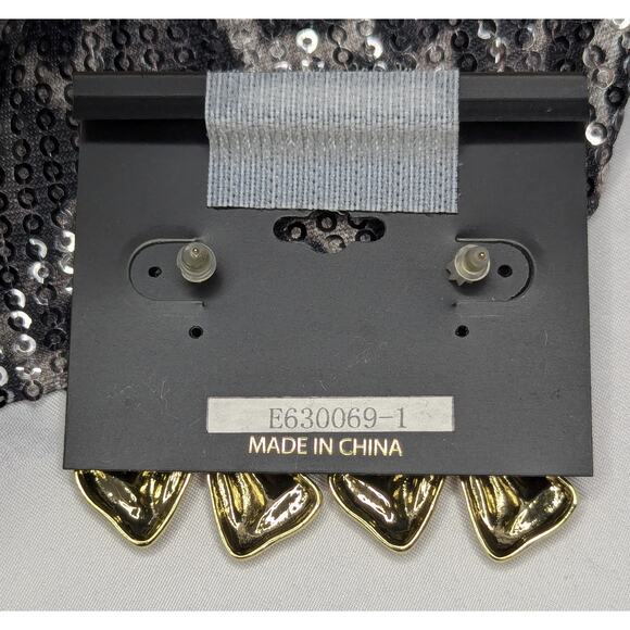 nOir Gold Tone Bow Drop Earrings - Statement Jewelry - Picture 4 of 5